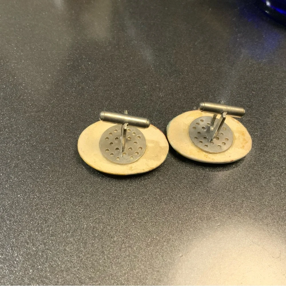 Vintage Ceramic Cuff Links